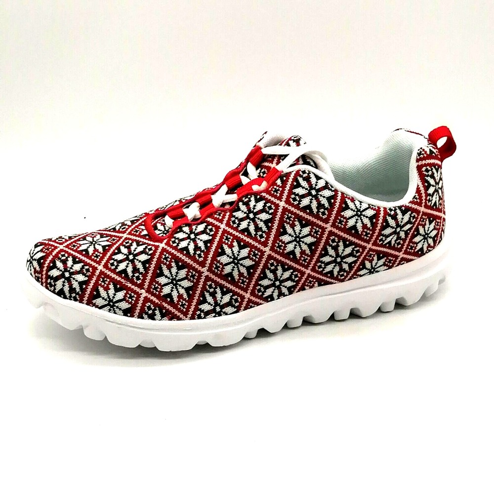Propet Shoes Womens Travelactive Red 10 Walking Sneaker Poinsettia Comfort NEW